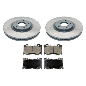 DuraGo® - Plain Front Brake Kit with Ceramic Pads
