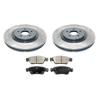 DuraGo® - Plain Front Brake Kit with Ceramic Pads