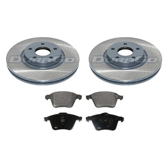 DuraGo® - 1-Piece Plain Brake Kit with Ceramic Brake Pads