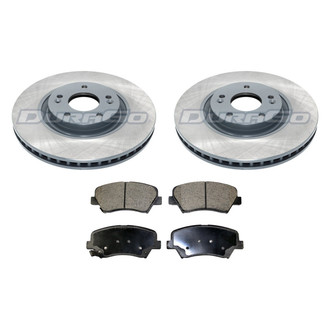 DuraGo® - 1-Piece Plain Brake Kit with Ceramic Brake Pads