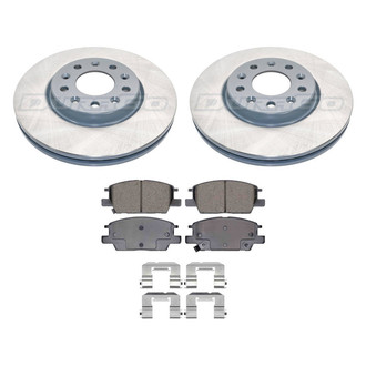 DuraGo® - 1-Piece Plain Brake Kit with Ceramic Brake Pads