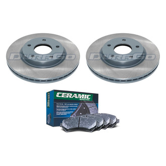 DuraGo® - Plain Front Brake Kit with Ceramic Pads