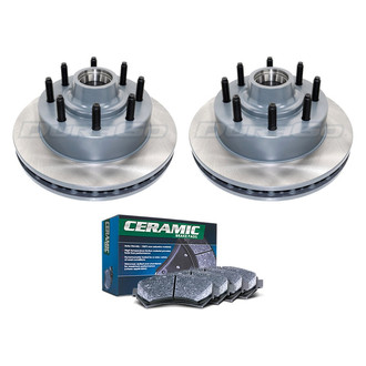 DuraGo® - Plain Front Brake Kit with Ceramic Pads