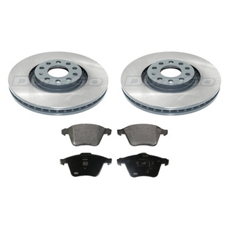 DuraGo® - Plain Front Brake Kit with Ceramic Pads
