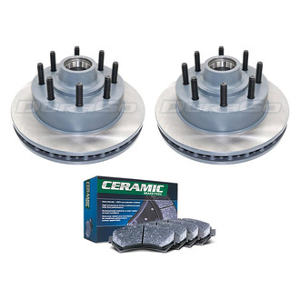 DuraGo® - Plain Front Brake Kit with Ceramic Pads