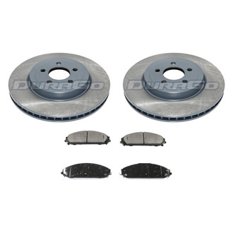 DuraGo® - 1-Piece Plain Brake Kit with Ceramic Brake Pads