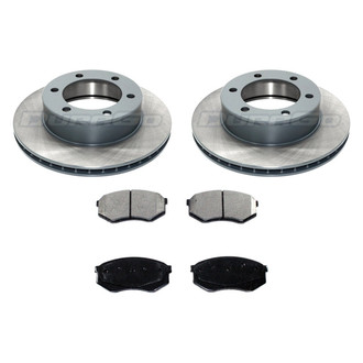 DuraGo® - Plain Front Brake Kit with Ceramic Pads