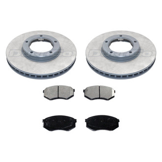 DuraGo® - Plain Front Brake Kit with Ceramic Pads