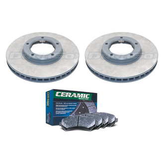 DuraGo® - Plain Front Brake Kit with Ceramic Pads