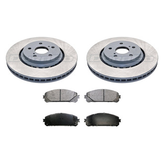 DuraGo® - 1-Piece Plain Brake Kit with Ceramic Brake Pads