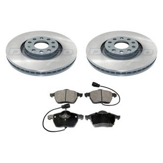 DuraGo® - Plain Front Brake Kit with Ceramic Pads