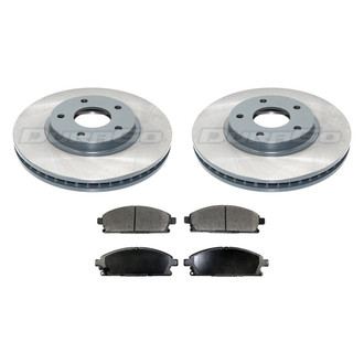DuraGo® - Plain Front Brake Kit with Ceramic Pads