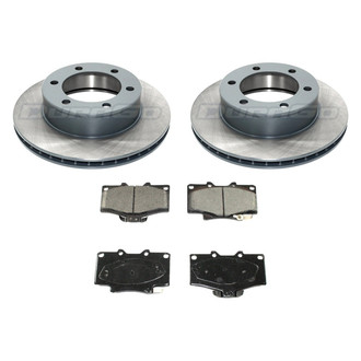 DuraGo® - Plain Front Brake Kit with Ceramic Pads
