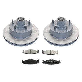 DuraGo® - Plain Front Brake Kit with Ceramic Pads