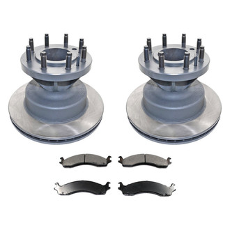 DuraGo® - Plain Front Brake Kit with Ceramic Pads