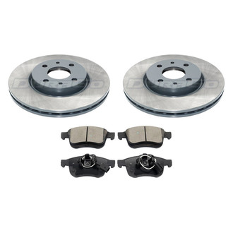 DuraGo® - Plain Front Brake Kit with Ceramic Pads