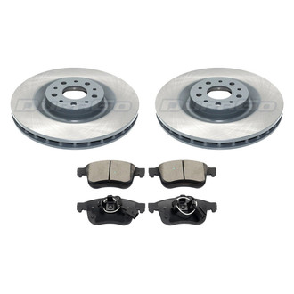 DuraGo® - 1-Piece Plain Brake Kit with Ceramic Brake Pads