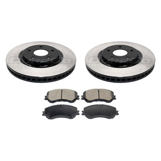 DuraGo® - Plain Front Brake Kit with Ceramic Pads