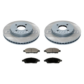DuraGo® - 1-Piece Plain Brake Kit with Ceramic Brake Pads