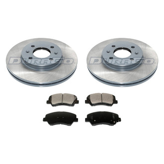DuraGo® - Plain Front Brake Kit with Ceramic Pads