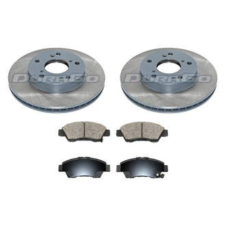 DuraGo® - 1-Piece Plain Brake Kit with Ceramic Brake Pads