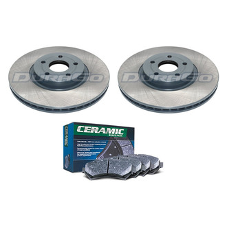 DuraGo® - Plain Front Brake Kit with Ceramic Pads