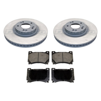 DuraGo® - Plain Front Brake Kit with Ceramic Pads