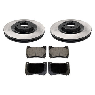 DuraGo® - 1-Piece Plain Brake Kit with Ceramic Brake Pads