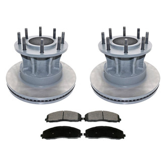 DuraGo® - 1-Piece Plain Brake Kit with Ceramic Brake Pads