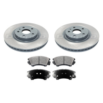 DuraGo® - Plain Front Brake Kit with Ceramic Pads