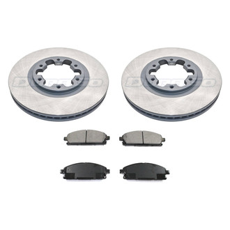 DuraGo® - Plain Front Brake Kit with Ceramic Pads