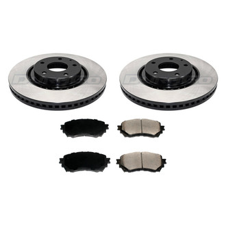DuraGo® - Plain Front Brake Kit with Ceramic Pads