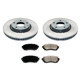 DuraGo® - Plain Front Brake Kit with Ceramic Pads