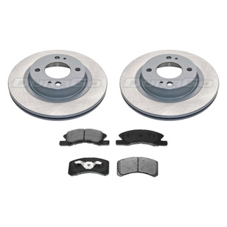 DuraGo® - 1-Piece Plain Brake Kit with Ceramic Brake Pads