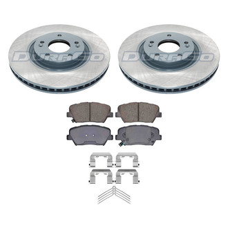 DuraGo® - 1-Piece Plain Brake Kit with Ceramic Brake Pads