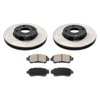 DuraGo® - Plain Front Brake Kit with Ceramic Pads