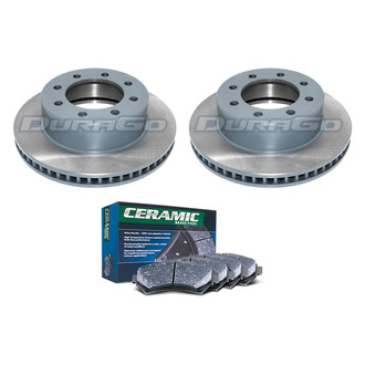 DuraGo® - Plain Front Brake Kit with Ceramic Pads