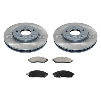 DuraGo® - 1-Piece Plain Brake Kit with Ceramic Brake Pads
