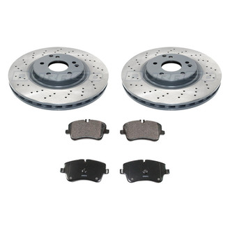 DuraGo® - Plain Front Brake Kit with Ceramic Pads