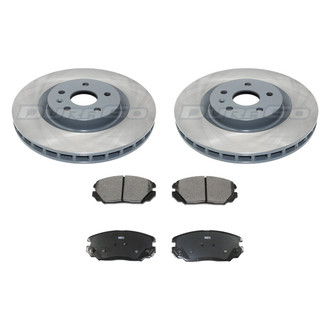 DuraGo® - Plain Front Brake Kit with Ceramic Pads