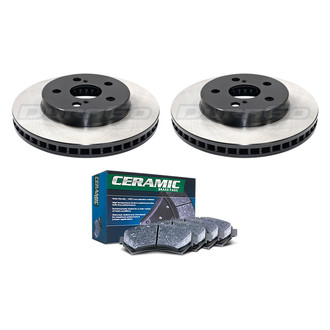DuraGo® - Plain Front Brake Kit with Ceramic Pads