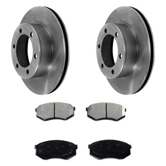 DuraGo® - Plain Front Brake Kit with Ceramic Pads