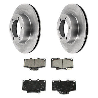 DuraGo® - Plain Front Brake Kit with Ceramic Pads