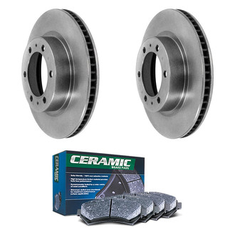 DuraGo® - Plain Front Brake Kit with Ceramic Pads
