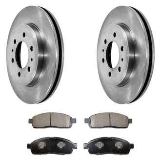 DuraGo® - Plain Front Brake Kit with Ceramic Pads