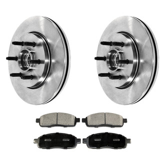 DuraGo® - 1-Piece Plain Brake Kit with Ceramic Brake Pads