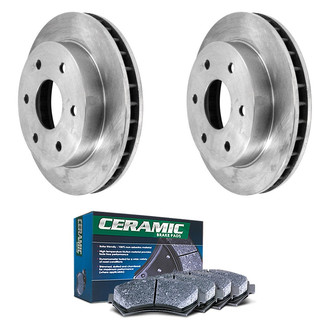 DuraGo® - Plain Front Brake Kit with Ceramic Pads