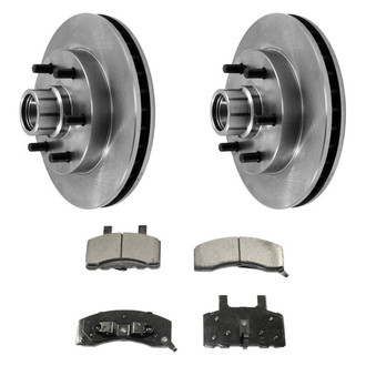 DuraGo® - Plain Front Brake Kit with Ceramic Pads