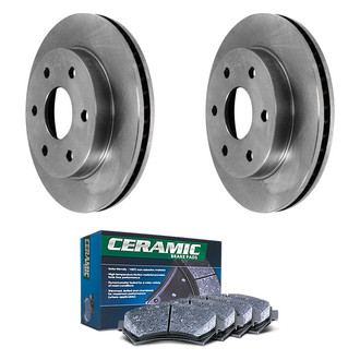 DuraGo® - Plain Front Brake Kit with Ceramic Pads
