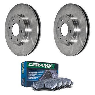 DuraGo® - Plain Front Brake Kit with Ceramic Pads